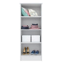 Armário Multiuso Viena 2 Portas e 3 Prateleiras Closet Para Lavanderia Cozinha Quarto Organizador de Objetos Branco - Demóbile
