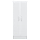 Armário Multiuso Viena 2 Portas e 3 Prateleiras Closet Para Lavanderia Cozinha Quarto Organizador de Objetos Branco - Demóbile