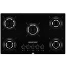 Cooktop Gás Ative! 5 Bocas Vidro Bivolt Preto - BDD75 - Brastemp