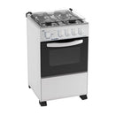 Fogão 4 Bocas de Piso Esmaltec Bali com Forno Limpa Fácil, Branco - 4080