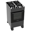 Fogão A Gás 4 Bocas Atlas Mônaco Top Glass Mesa Vidro Preto Bivolt