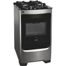 Fogão Piso Consul 4 Bocas CFO4V Mesa de Vidro Inox Bivolt
