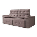 Sofá Retrátil Reclinável 3 Lugares Marrocos Machiatto Suede